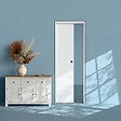 COULICOOL - Porte coulissante à galandage Plane 73 cm et kit de finition - vignette