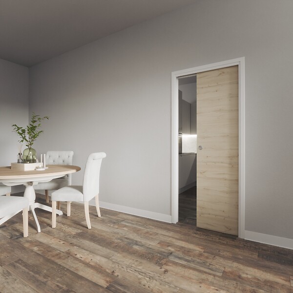 COULICOOL - Système à galandage avec Finition - Pour porte 83 cm - large