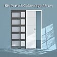 COULICOOL - Porte coulissante à galandage Ligne 83 cm et kit de finition - vignette