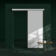 COULICOOL - Porte Coulissante non percée avec Rail - Prépeinte Plane 83 cm - vignette