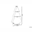 BELIANI - Lampadaire d'extérieur LED FINNAN 83 cm Arbre de Noël Blanc - vignette