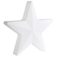 BELIANI - Lampadaire d'extérieur LED OLSAN 76 cm Étoile Blanc - vignette