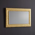 KIAMAMI VALENTINA - Miroir Avec Cadre En Verre Coulé Avec Grain D'or Réversible 90X62 - vignette