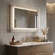 KIAMAMI VALENTINA - Miroir En Verre Fondu 90X62 Rétro-Éclairé Couleur Glace - vignette