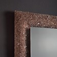 KIAMAMI VALENTINA - Miroir Avec Cadre En Perles De Verre Coulé Bronze Et Leds Intégrées 90X62 - vignette