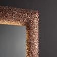 KIAMAMI VALENTINA - Miroir Avec Cadre En Perles De Verre Coulé Bronze Et Leds Intégrées 90X62 - vignette
