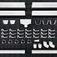 MON MARCHE DECO - Kit Gouttière PVC Moulurée dév 300 mm - Long. 8 m - Blanc - vignette