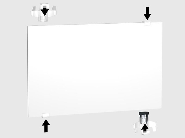 ARTITEQ - Set d'accrochage pour panneau rigide H300 - large