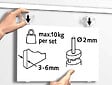 ARTITEQ - Set d'accrochage pour panneau rigide H300 - vignette