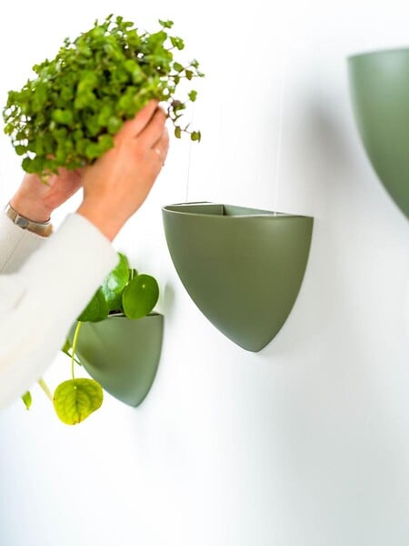 ARTITEQ - Kit Cache-pot de fleurs suspendu vert - suspension de Jardinière Botaniq Artiteq - large