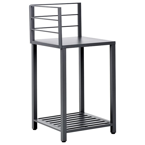 BELIANI - Cuisine d'extérieur 4 pièces avec évier VIGGIANO Gris graphite Métal - large