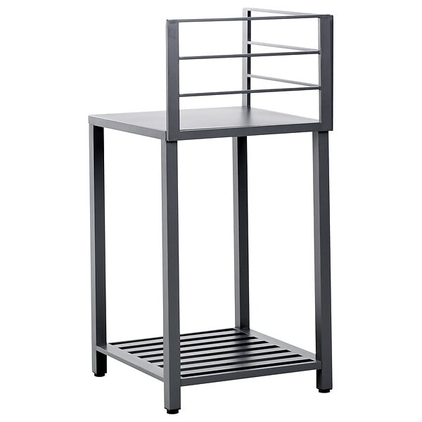 BELIANI - Cuisine d'extérieur 4 pièces avec évier VIGGIANO Gris graphite Métal - large