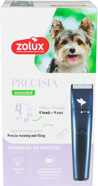 ZOLUX - Tondeuse pour chien et chat - Precisia - Bleue - Sans fil - large