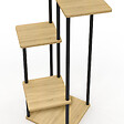ID MARKET - Etagère à pots de fleurs porte plante DETROIT 5 niveaux design industriel - vignette