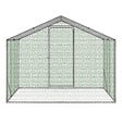 ID MARKET - Enclos poulailler 3 m² parc grillagé 2,20x1,4 M acier galvanisé - vignette