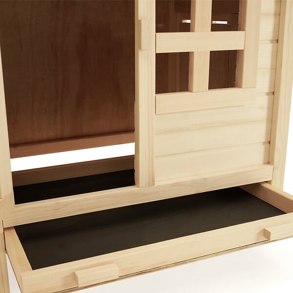 ID MARKET - Poulailler sur pilotis avec pondoir en bois - large