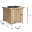 ID MARKET - Lot de 3 clapiers en bois pondoirs pour poules nichoirs avec fond - vignette