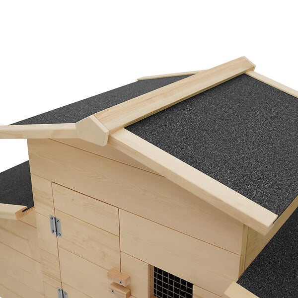 ID MARKET - Poulailler COMFORT avec pondoir en bois - large