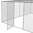 ID MARKET - Volière 12m² parc grillagé 3x4 M enclos poulailler pour animaux de basse cour - vignette