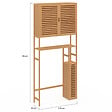 ID MARKET - Meuble WC 3 en 1 avec armoires de rangement bambou BEA - vignette