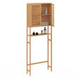 ID MARKET - Meuble étagère dessus WC placard bambou BEA - vignette