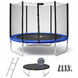 KANGUI - KANGUI Trampoline rond Bleu Ø250cm avec filet, échelle ,bâche et kit ancrage - vignette