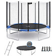 KANGUI - Trampoline rond Ø 430cm avec filet, échelle, bâche et kit ancrage - RALLI 430 - vignette