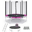 KANGUI - Trampoline rond Ø 250cm avec filet, échelle, bâche et kit ancrage- RALLI 250 - vignette