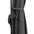 ID MARKET - Parasol déporté inclinable rotatif 360 CALVI gris 3x4 M avec housse - vignette