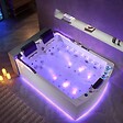DISTRIBAIN - Baignoire balnéo Nautilus Inox DUO Droit 70 jets - vignette
