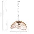 ID MARKET - Lampe solaire extérieure SYDNEY suspension en métal effet rotin - vignette