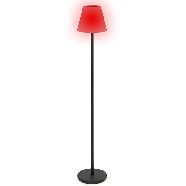 ID MARKET - Lampadaire solaire extérieur avec LED multicolore - large