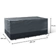 ID MARKET - Housse de protection pour table de jardin rectangulaire 250 x 200 x 74 cm - vignette