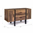 ID MARKET - Buffet bas 105 cm AUSTRIA bois pied épingle - vignette