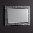 KIAMAMI VALENTINA - Miroir Avec Cadre Réversible En Perles De Verre Glacé 98X70 - vignette