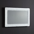 KIAMAMI VALENTINA - Miroir Blanc Encadré En Verre Fusionné Avec Grit Et Led 90X62 - vignette