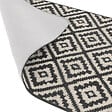 ID MARKET - Tapis intérieur d'entrée et de couloir CARAIBA gris et blanc 60 x 180 cm - vignette