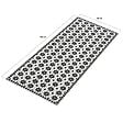 ID MARKET - Tapis en vinyle effet mosaïque noir et blanc 66 x 160 cm - vignette
