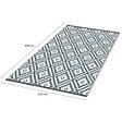 ID MARKET - Tapis extérieur BAHAMAS gris 270 x 370 CM - vignette