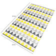 ID MARKET - Tapis extérieur SARI triangles gris et jaune 270 x 370 CM - vignette