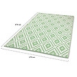ID MARKET - Tapis extérieur BAHAMAS vert sauge 270 x 370 CM - vignette