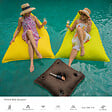 SOO  SANTAI - Soo Santaï Coussin bar piscine flottant avec porte-verres 75 × 75 × 25 cm extérieur SANS billes – Brun (PPF7575-5) - vignette