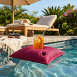 SOO  SANTAI - Coussin bar piscine flottant avec porte-verres 75 × 75 × 25 cm extérieur SANS billes – Rose (PPF7575-3) - vignette