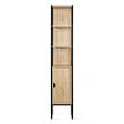 ID MARKET - Meuble colonne salle de bain DETROIT 1 porte design industriel - vignette