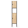 ID MARKET - Meuble colonne salle de bain DETROIT 2 portes design industriel - vignette