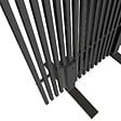 ID MARKET - Lot de 2 paravents extérieurs ajourés claustra décoratif 80 x 150 cm métal gris anthracite - vignette