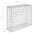 ID MARKET - Lot de 2 gabions pour pierre 100 x 30 x 80 cm - vignette