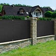 ID MARKET - Brise vue ultra résistant 1,8 x 10 M noir 400 gr/m² haut de gamme - vignette