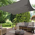 ID MARKET - Voile d'ombrage rectangulaire 4x6 M gris - vignette