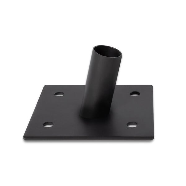 ID MARKET - Lot de 2 mâts de fixation réglables pour voile d'ombrage H.220 CM poteaux et bases acier - large